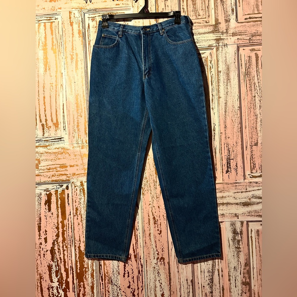 Men's Straight Fit Jeans in Classic Blue Denim